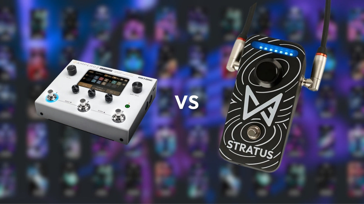 Chaos Audio Stratus vs Hotone Ampero II Stomp comparison