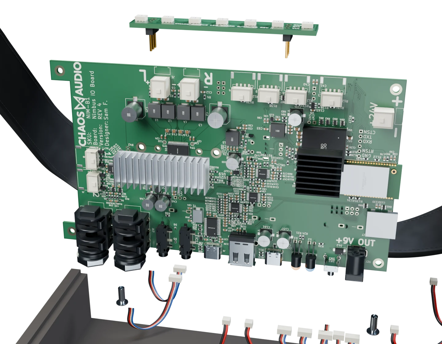 Close view of the Nimbus processing electronics